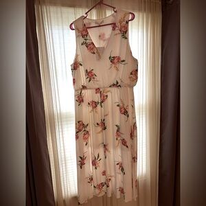 WAYF White Floral Print Dress - Size XXL